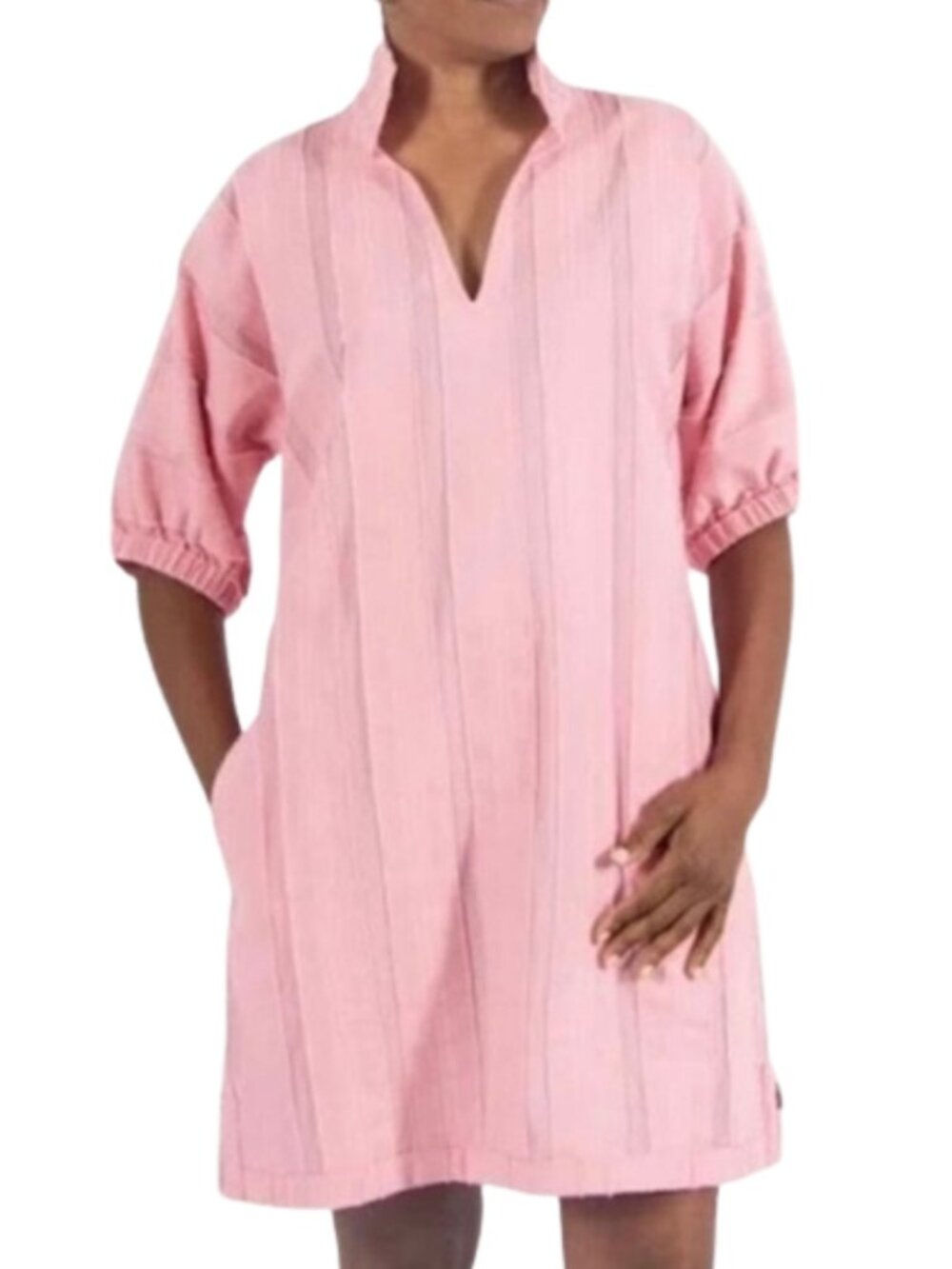 Emily McCarthy Poppy Caftan in Peony Stripe Pattern.  Size Small.